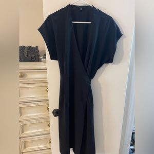 Black wrap dress from Nordstrom.